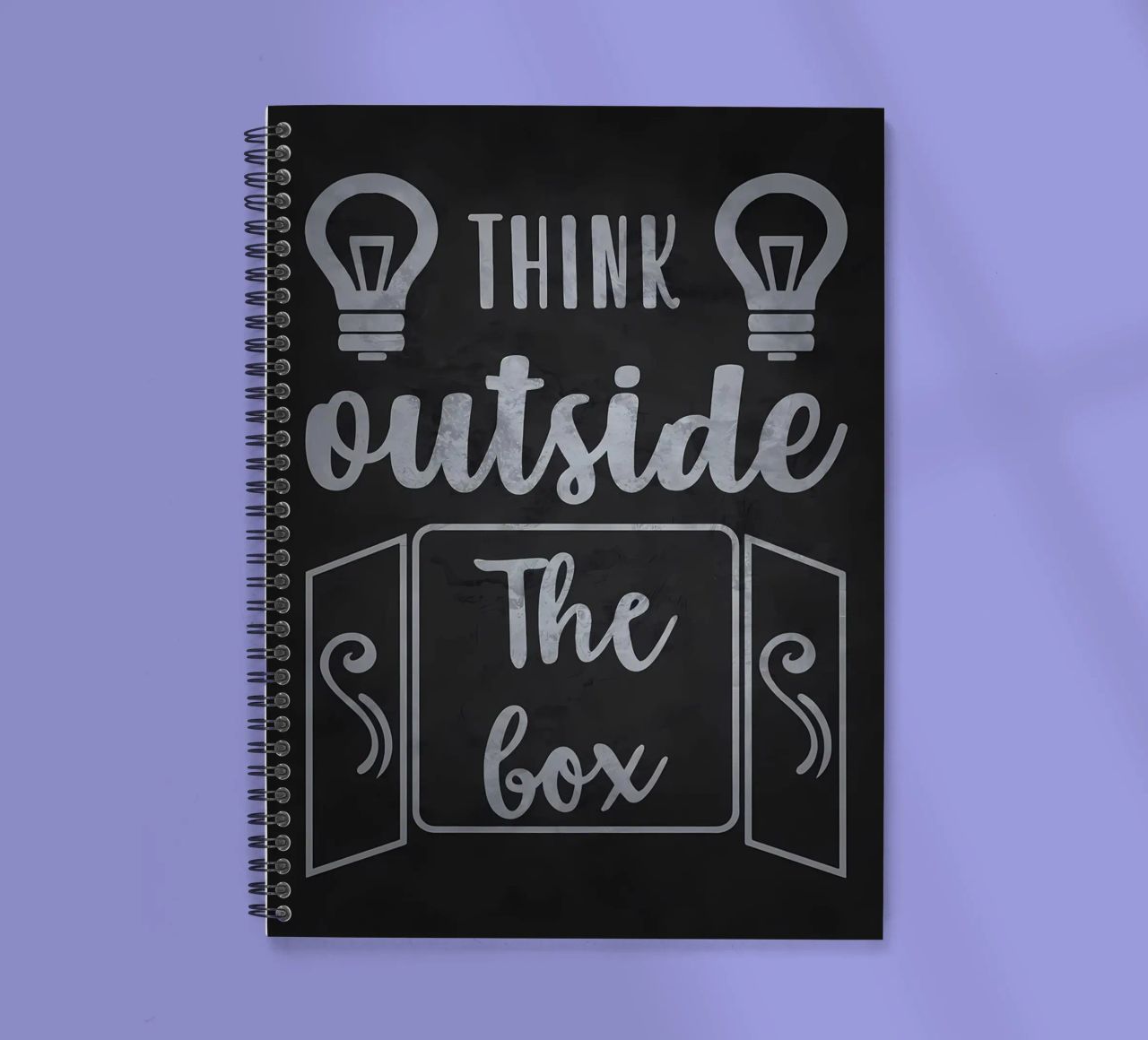 Think Outside The Box spiral notebook by Delaplane
