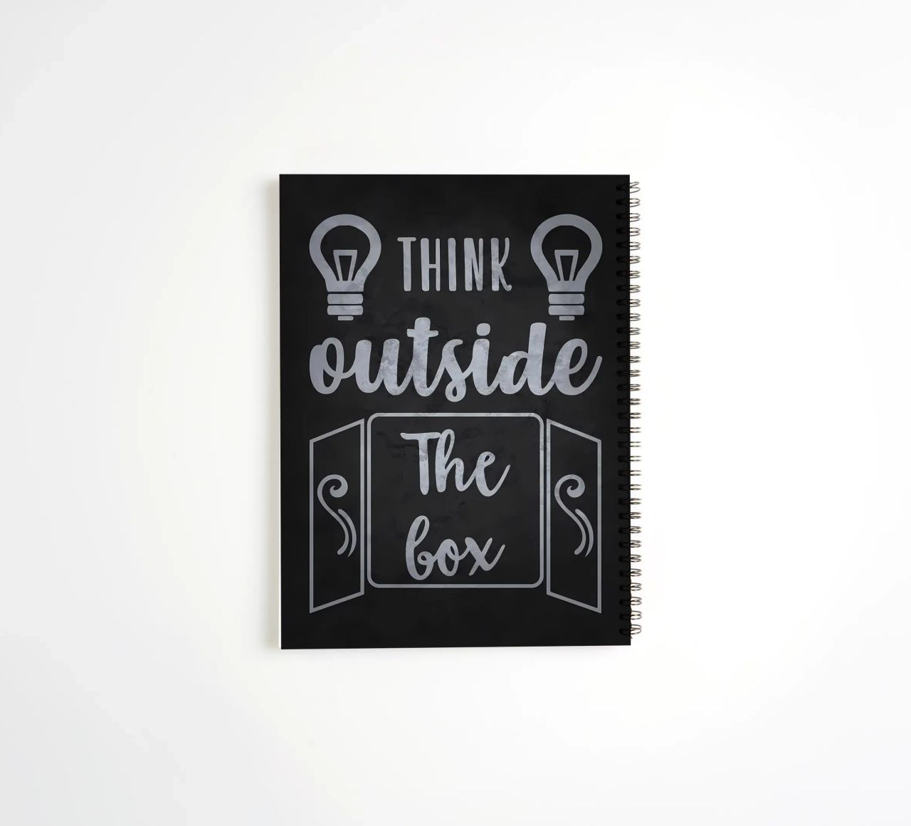 Think Outside The Box spiral notebook by Delaplane