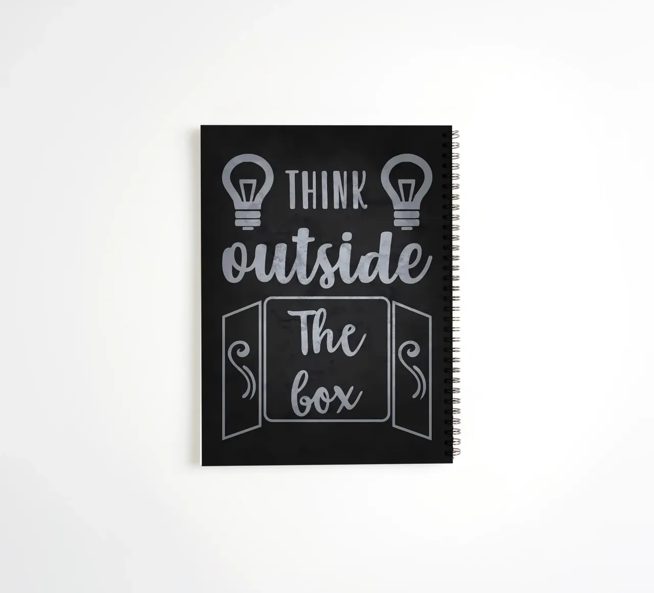 Think Outside The Box spiral notebook by Delaplane