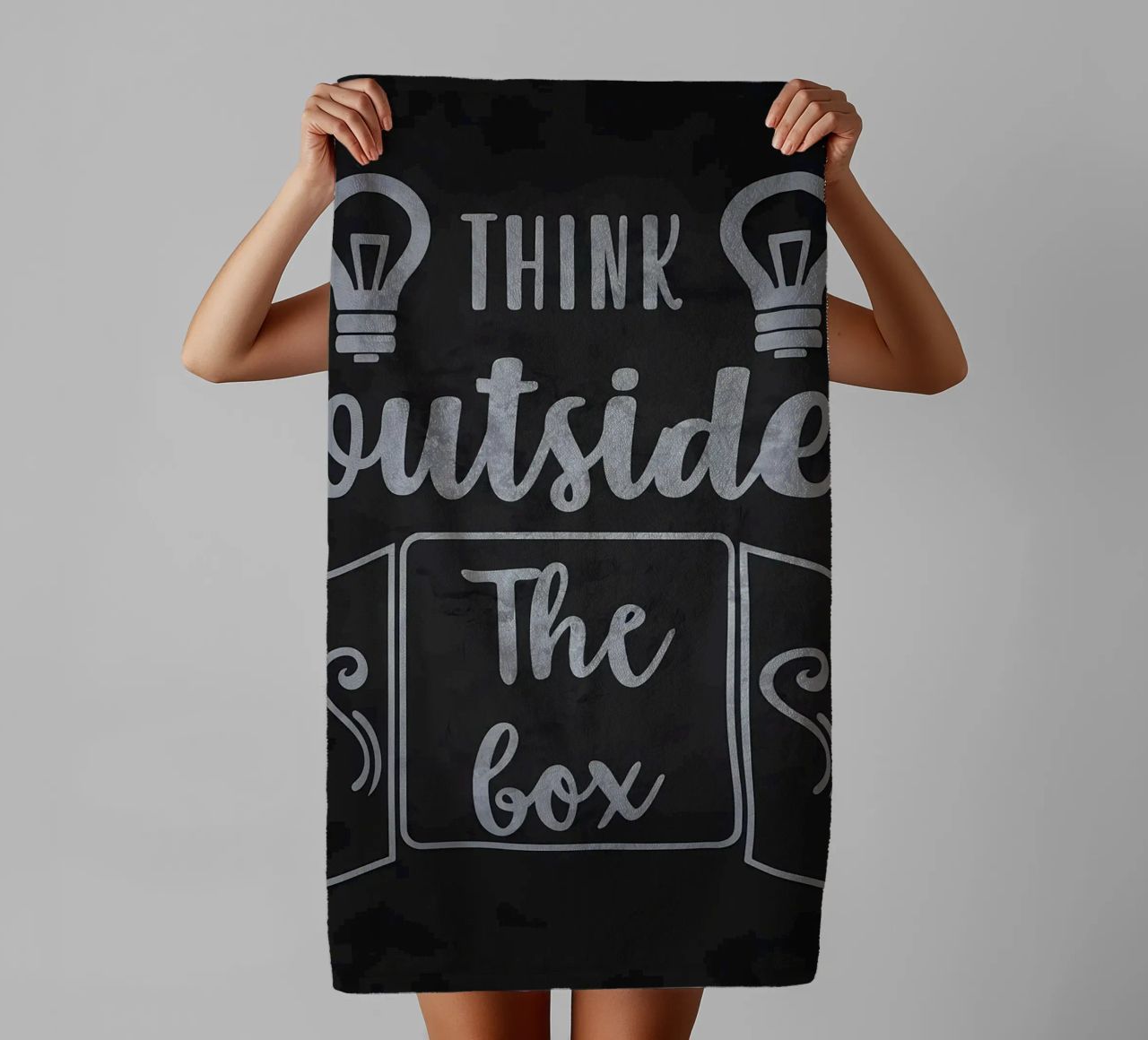 Think Outside The Box towel by Delaplane