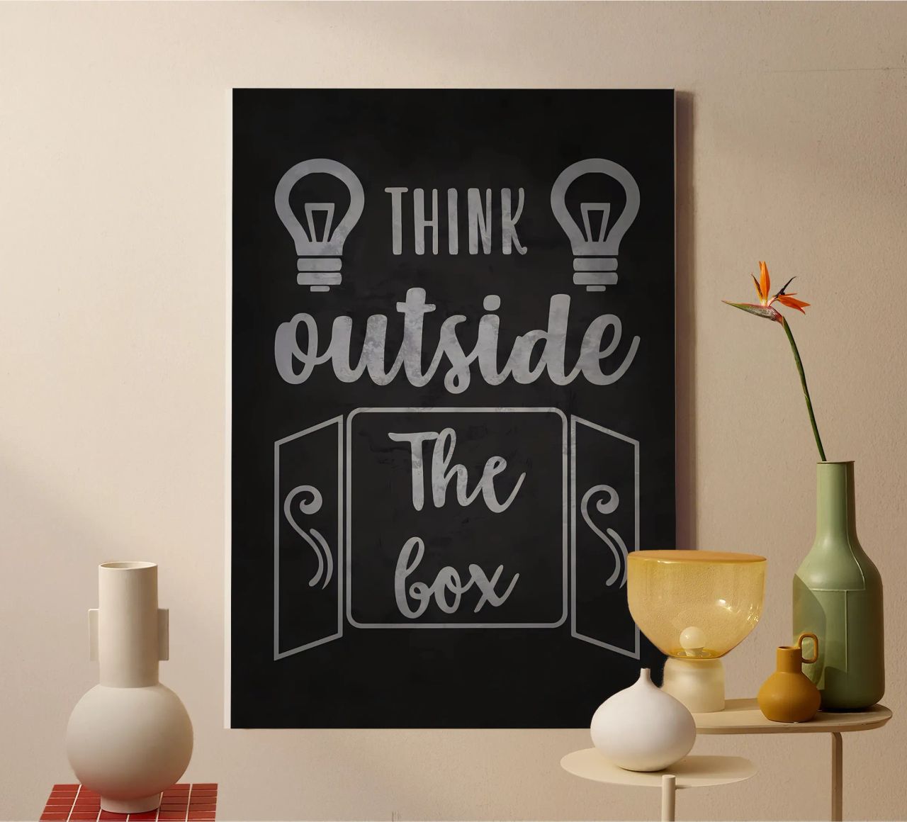 Think Outside The Box canvas by Delaplane