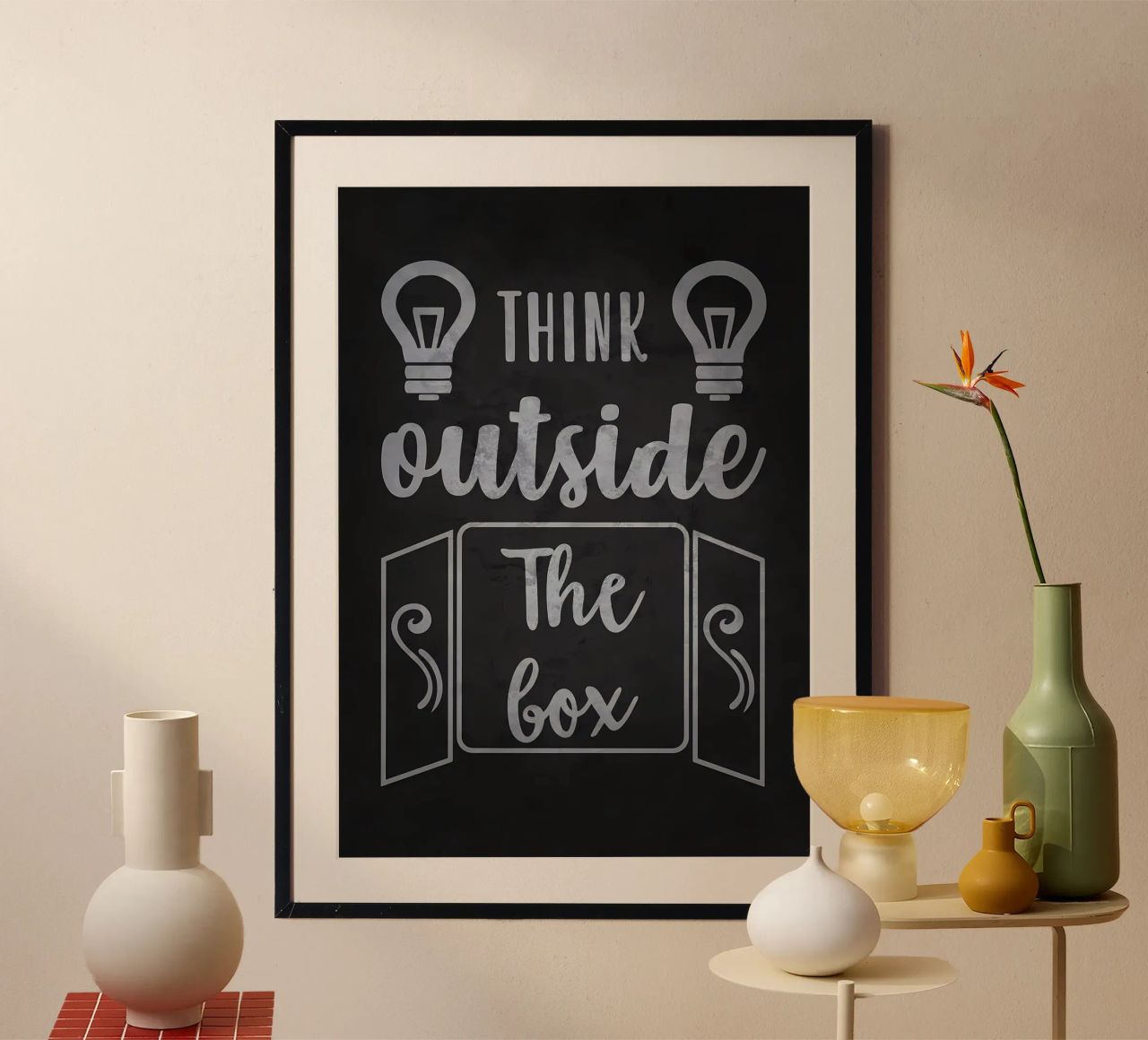 Think Outside The Box poster by Delaplane