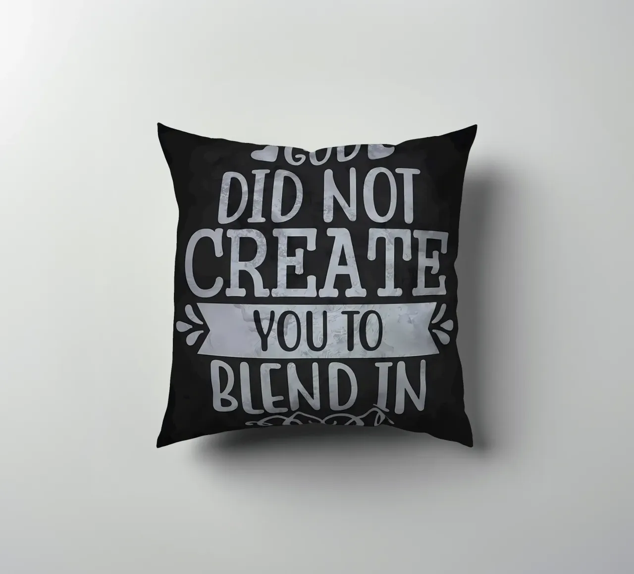 Not Created To Blend In decorative cushion by Delaplane
