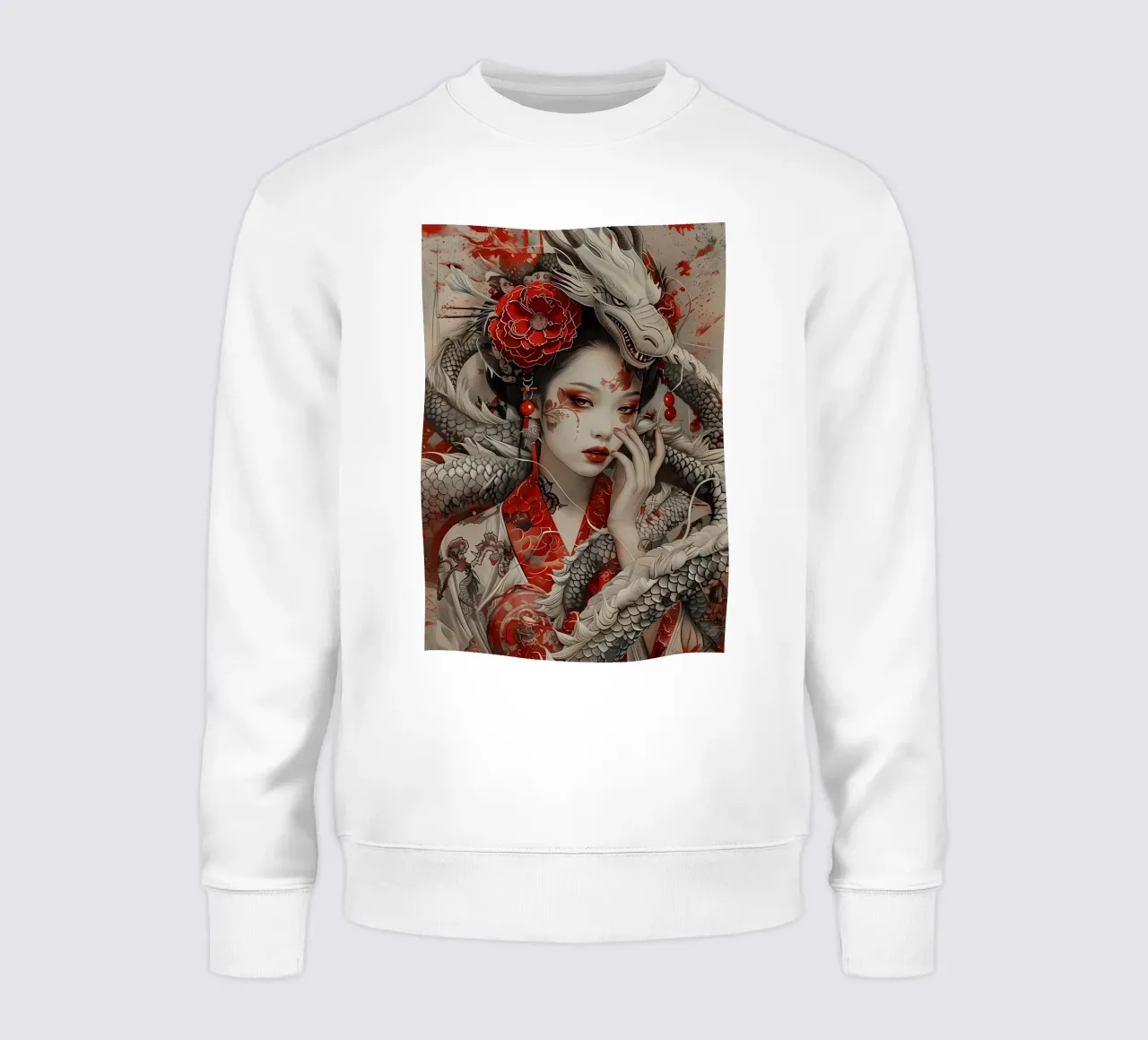 Geisha Samurai giapponese felpa da Ginnery