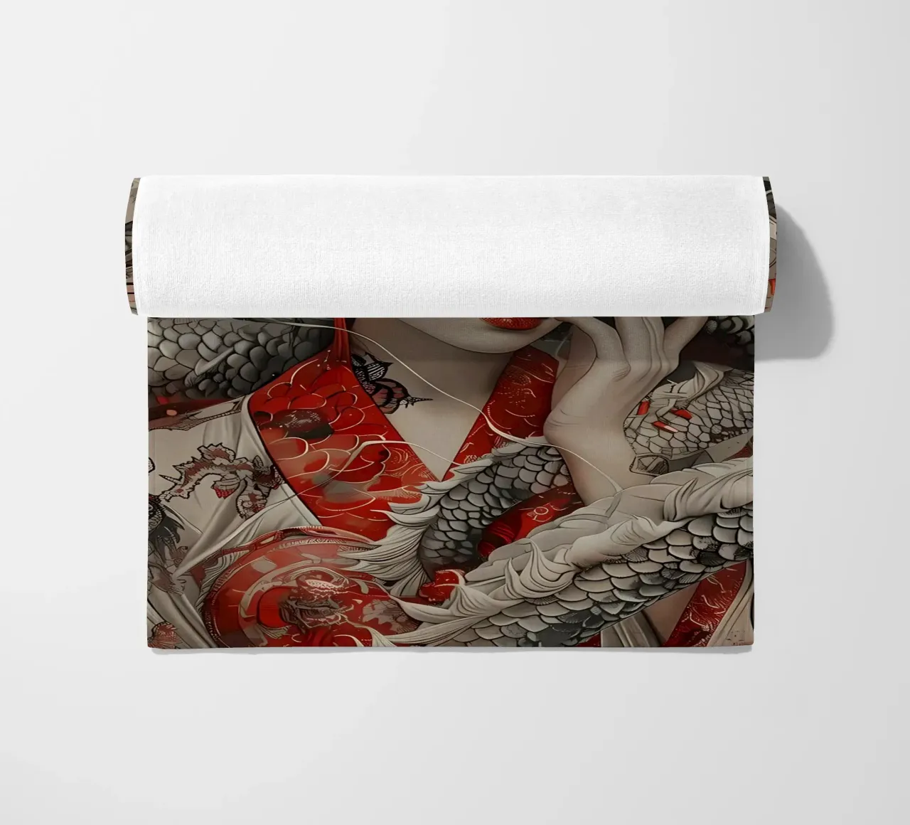 Geisha Samurai giapponese telo mare da Ginnery