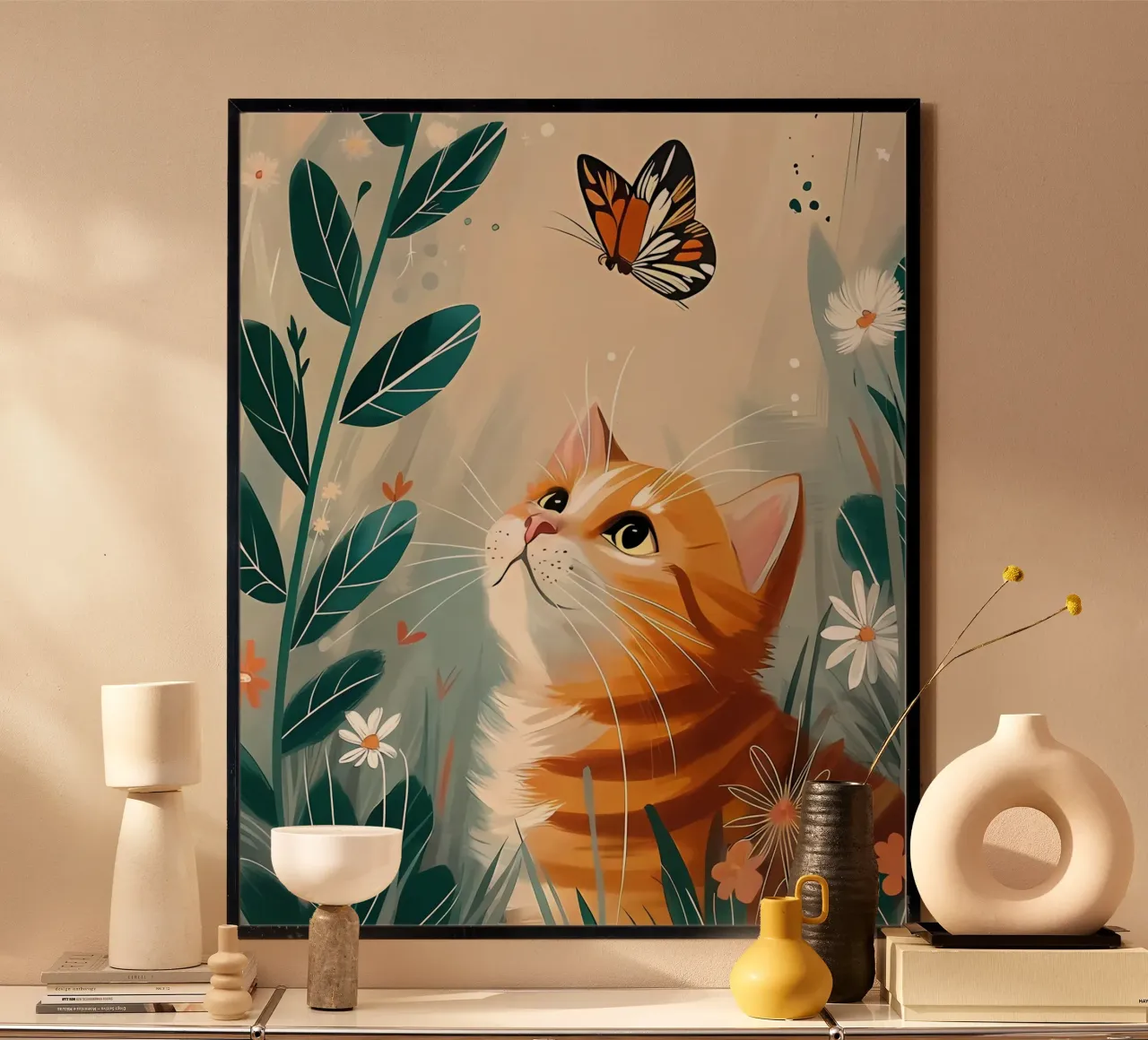 Animale poster con telaio in alluminio da Kadynce