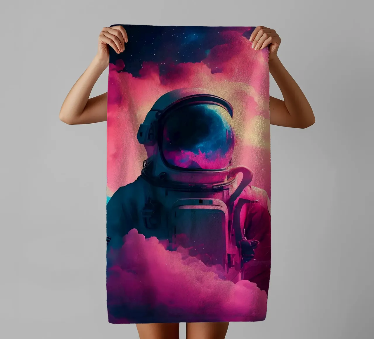 Poster badhanddoek van Mikesell