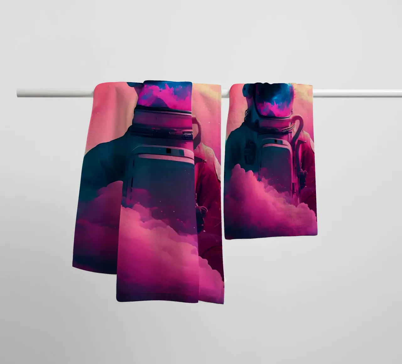 Poster badhanddoek van Mikesell