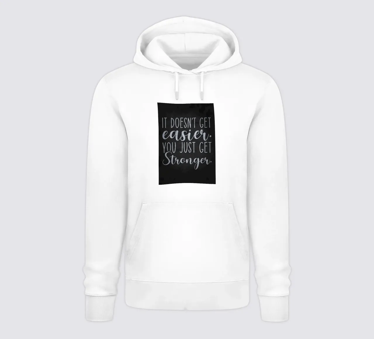 It Gets Easier vs Stronger hoodie by Bassy