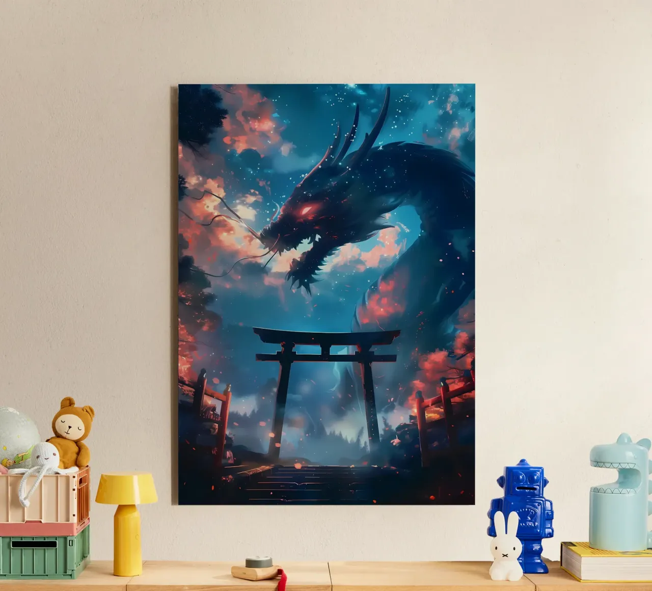 Mythic Torii Gate Dragon forex plate by Ginnery
