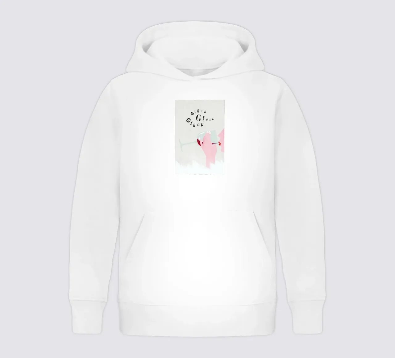 Glück Glück Glück felpa bambino con cappuccio da Amy & Kurt