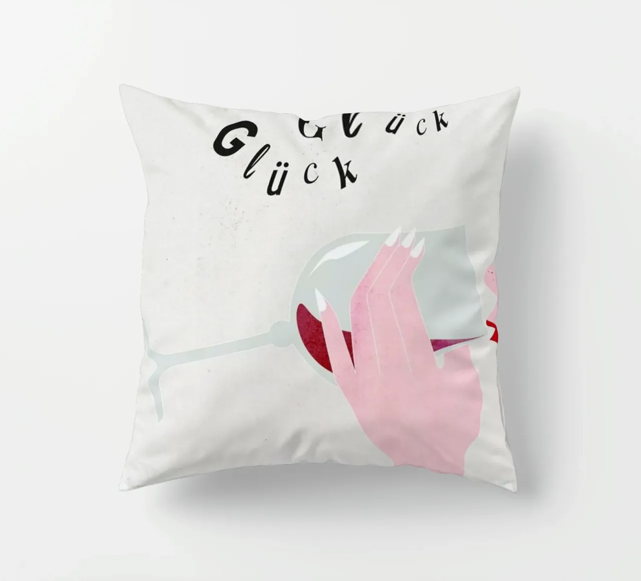 Glück Glück Glück cuscino da Amy & Kurt