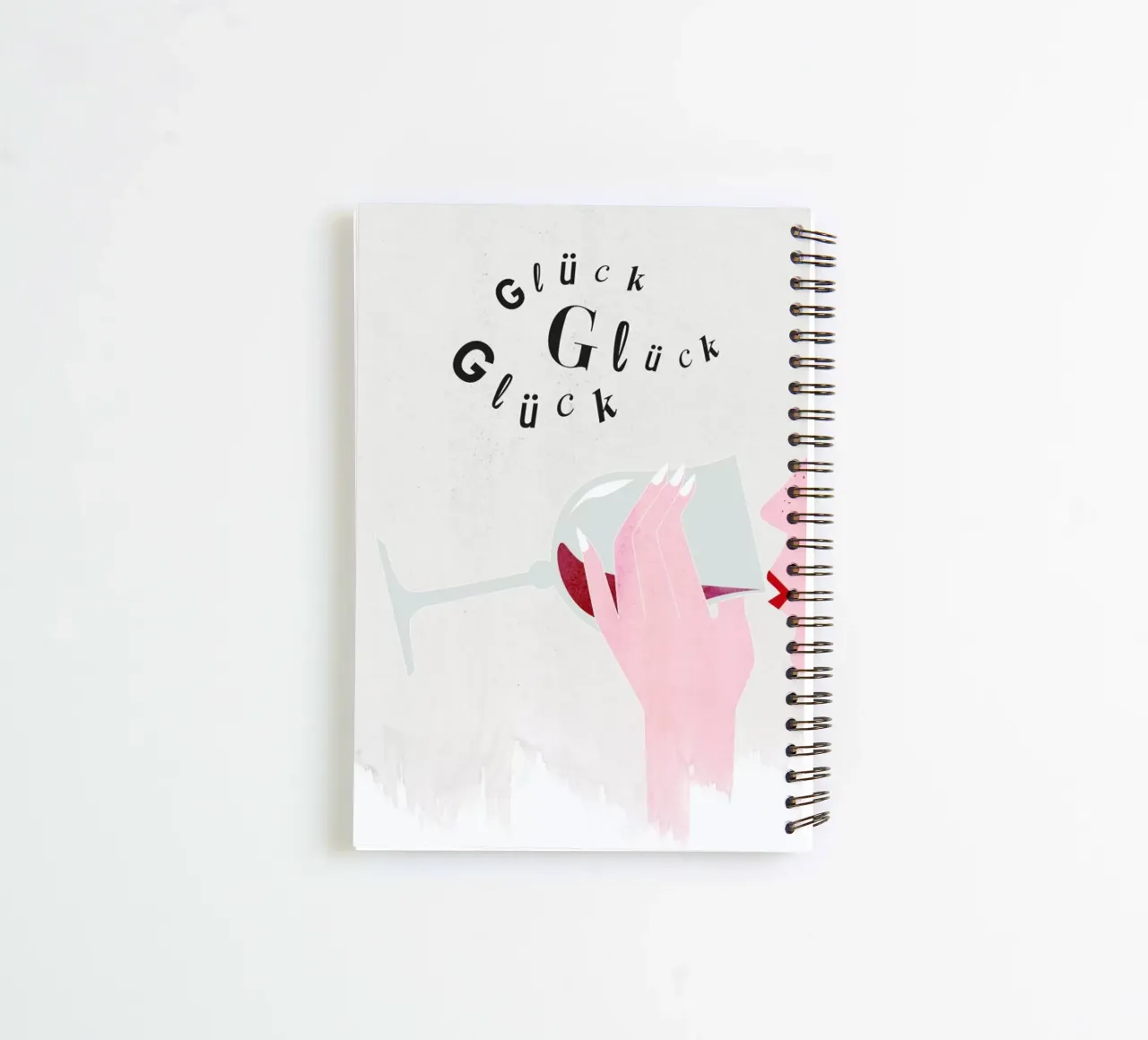 Glück Glück Glück spiral notebook by Amy & Kurt