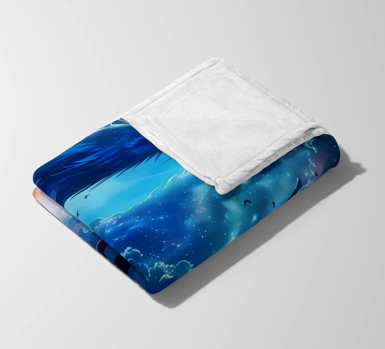 Mythic Torii Gate Dragon fleece blanket by Ginnery
