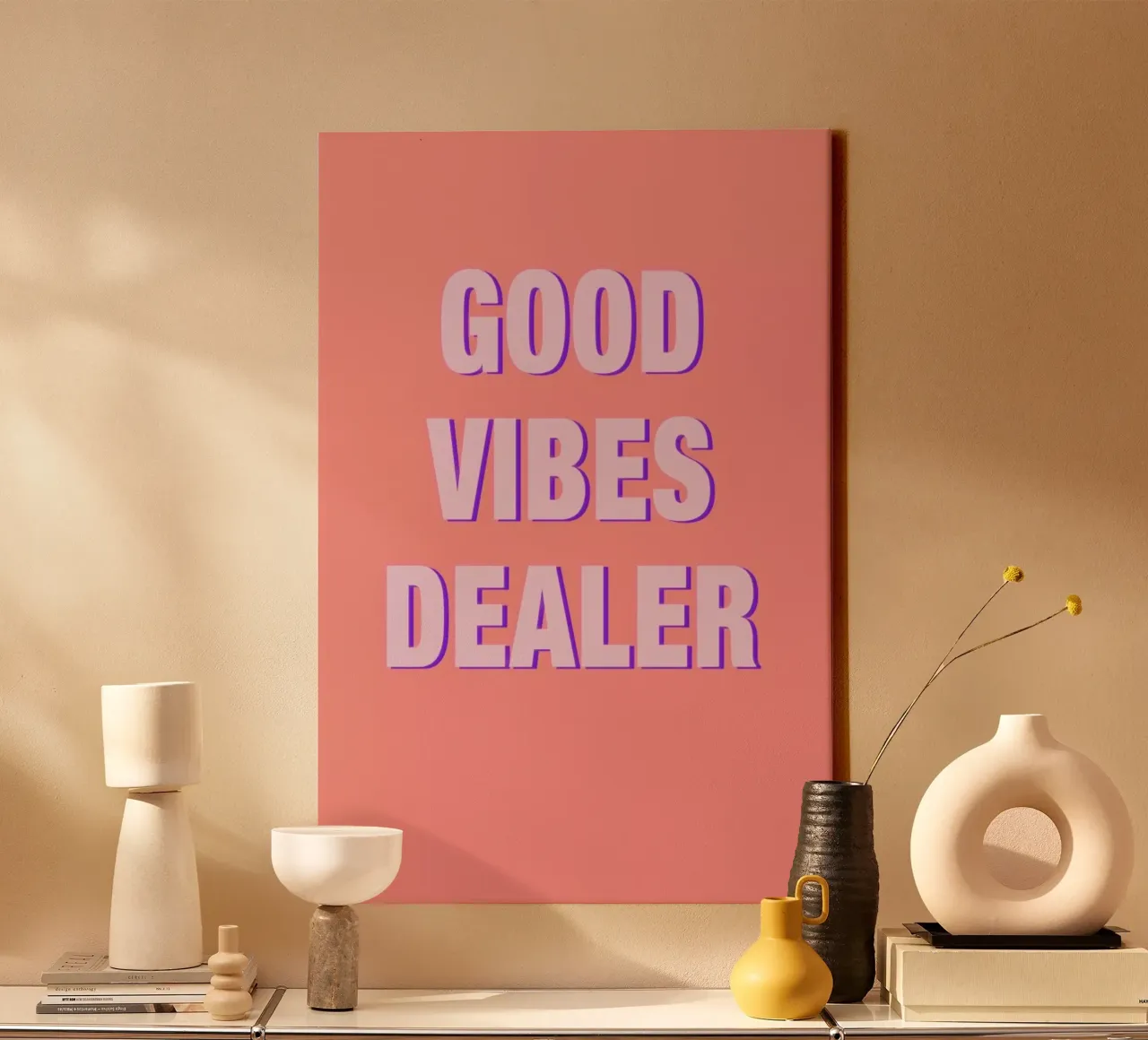 Good Vibes Dealer tela con Cornice a cassetta da Vasare Nar