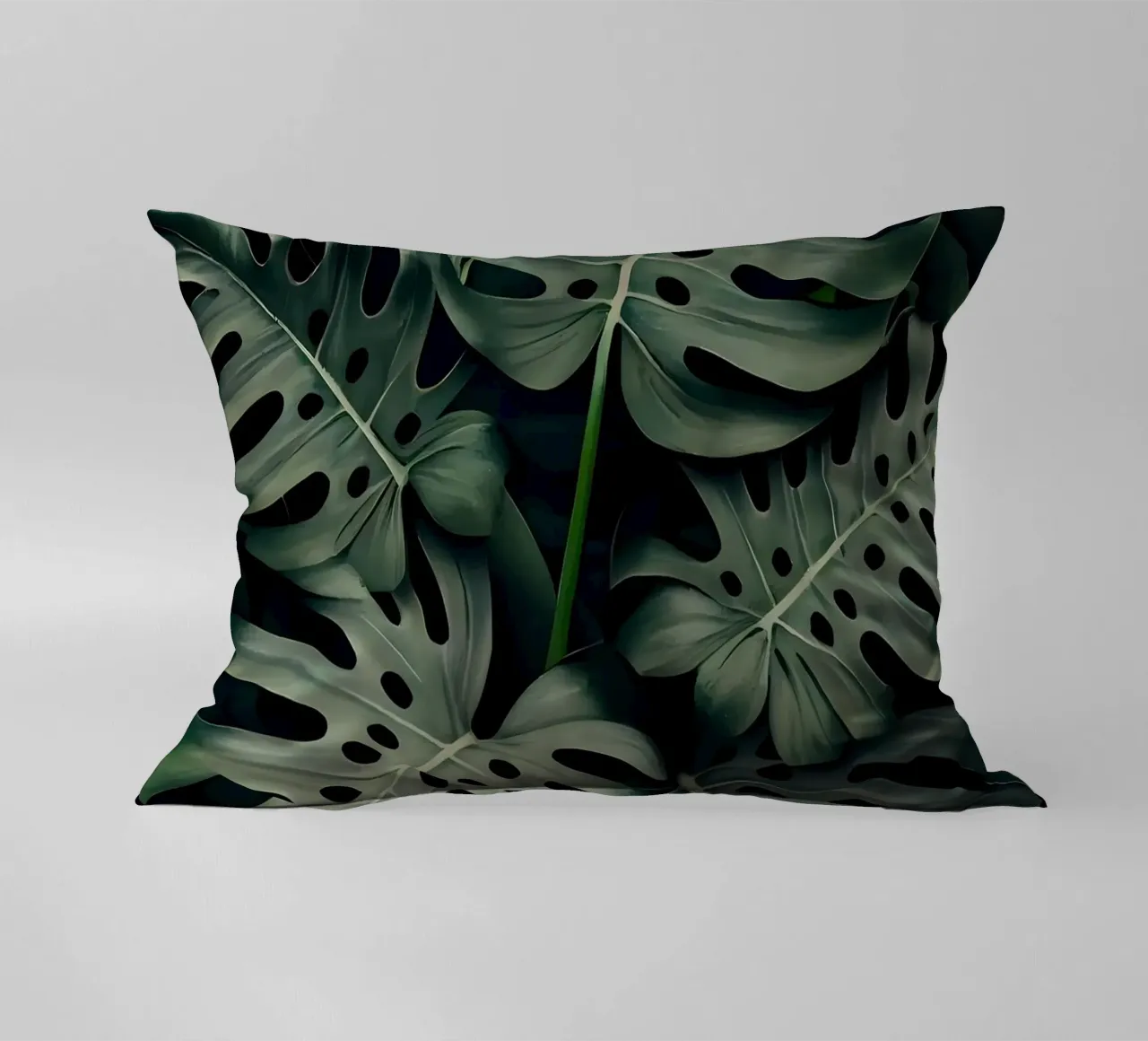 Monstera in Olive cuscino da Mikesell