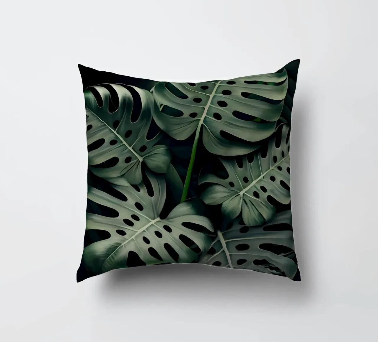 Monstera in Olive cuscino da Mikesell