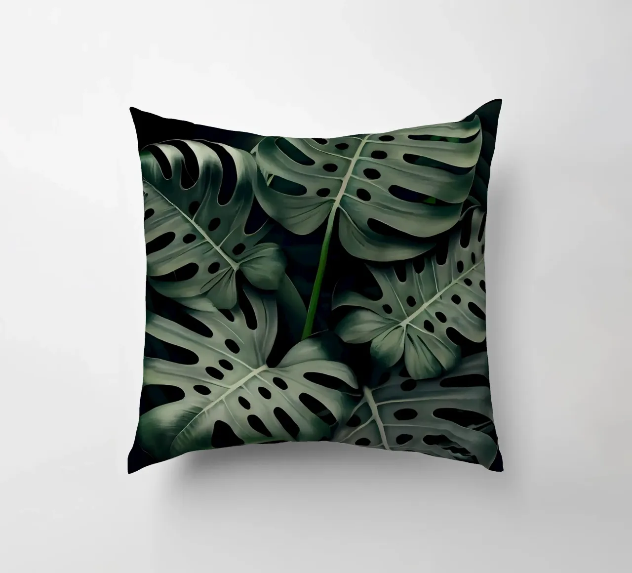 Monstera in Olive cuscino da Mikesell