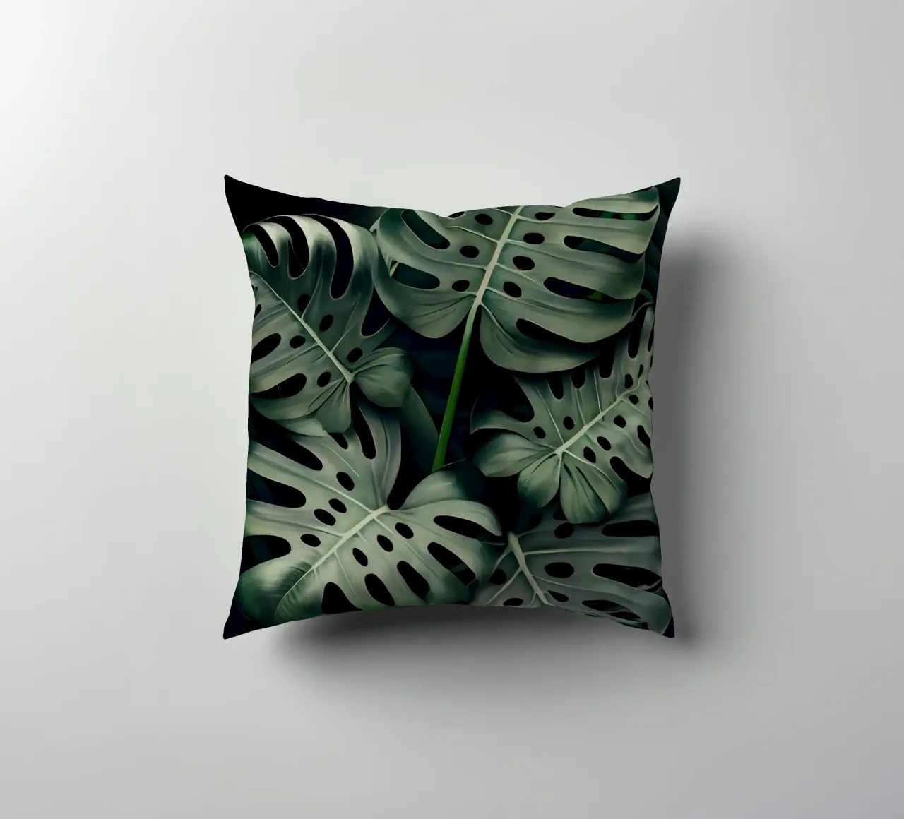 Monstera in Olive cuscino da Mikesell