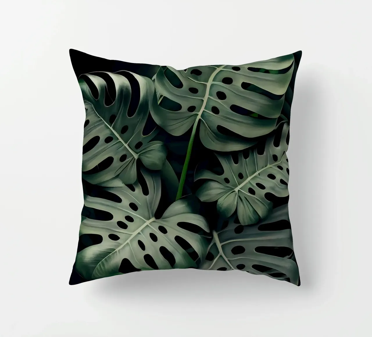 Monstera in Olive cuscino da Mikesell