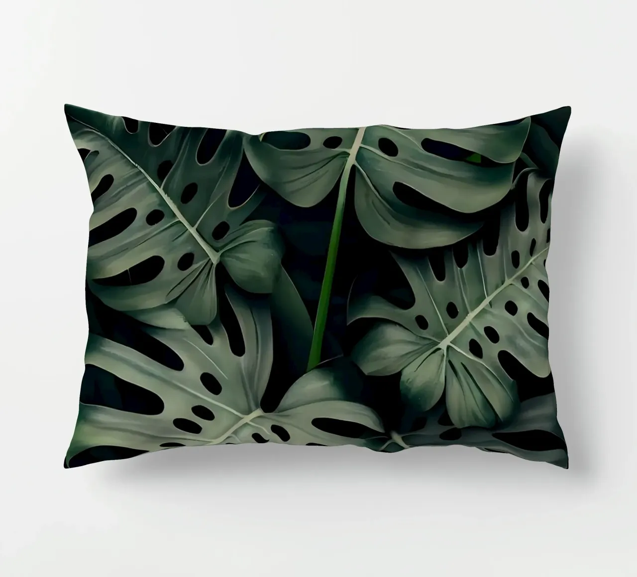 Monstera in Olive cuscino da Mikesell