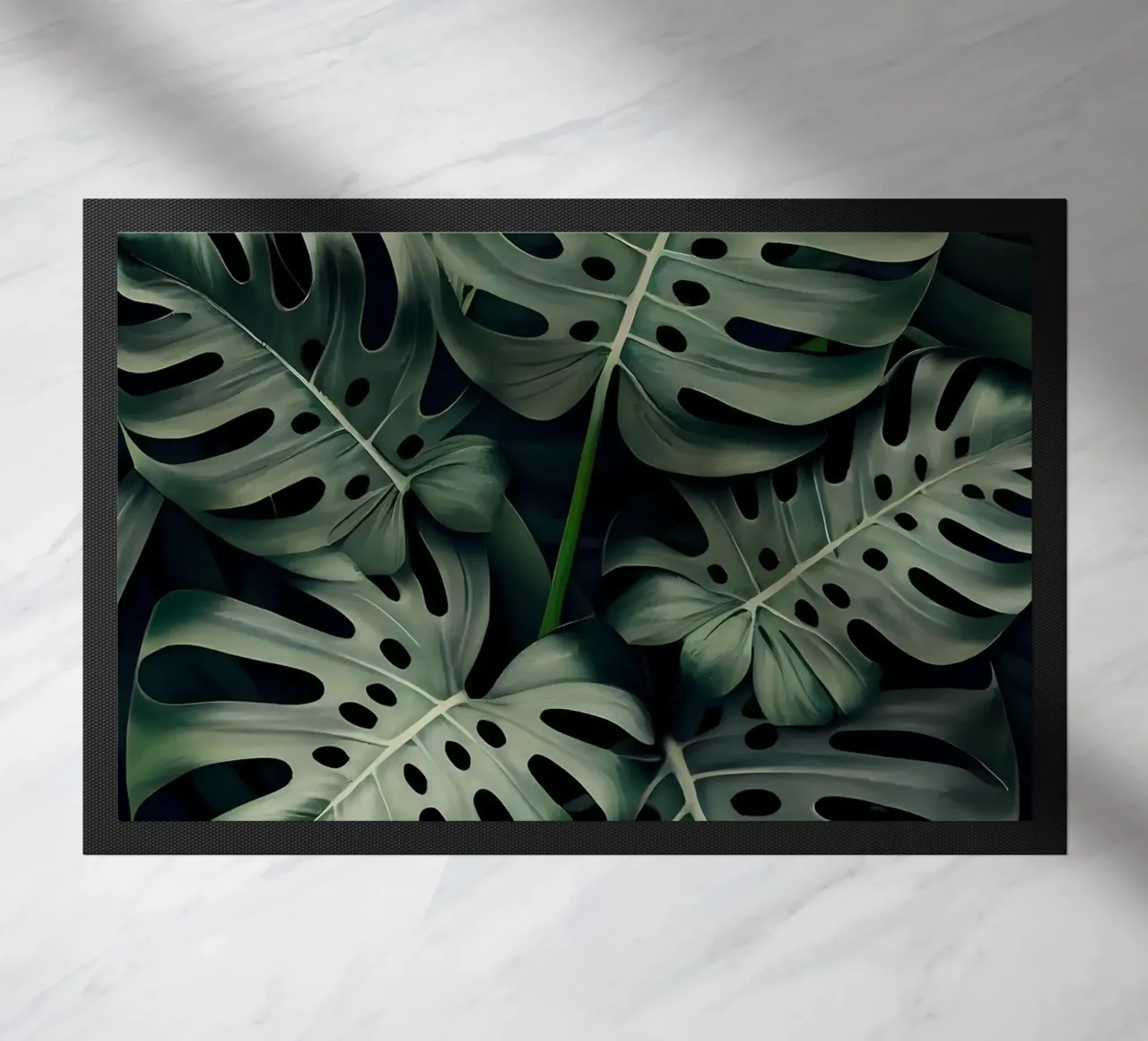Monstera in Olive zerbino da Mikesell