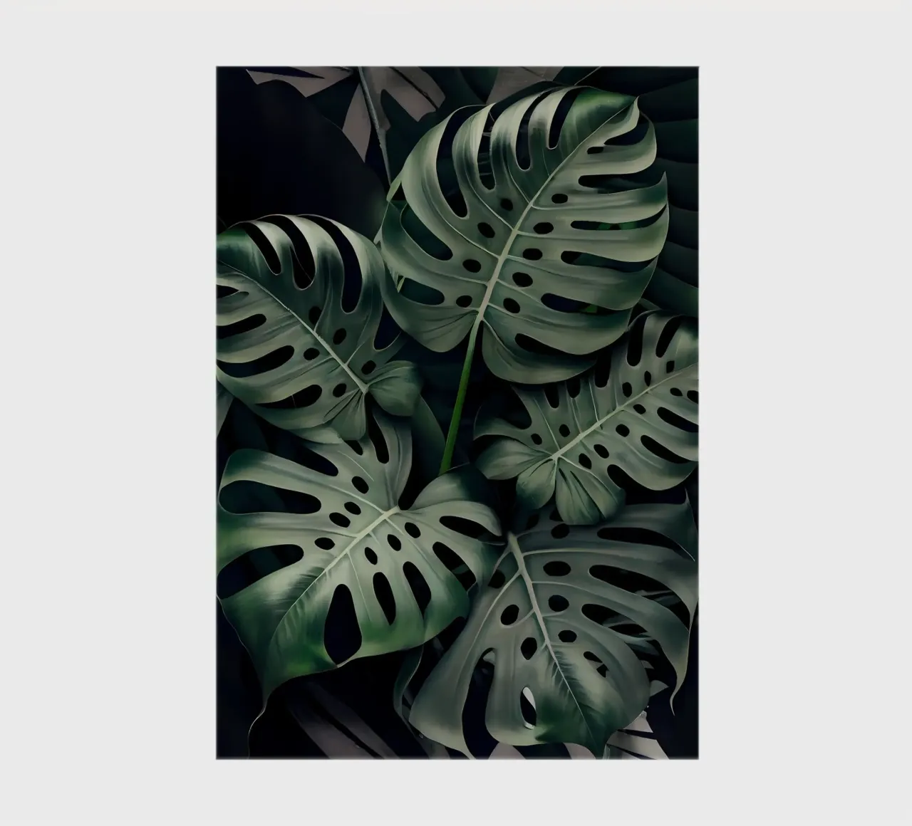 Monstera in Olijf notitieboek van Mikesell
