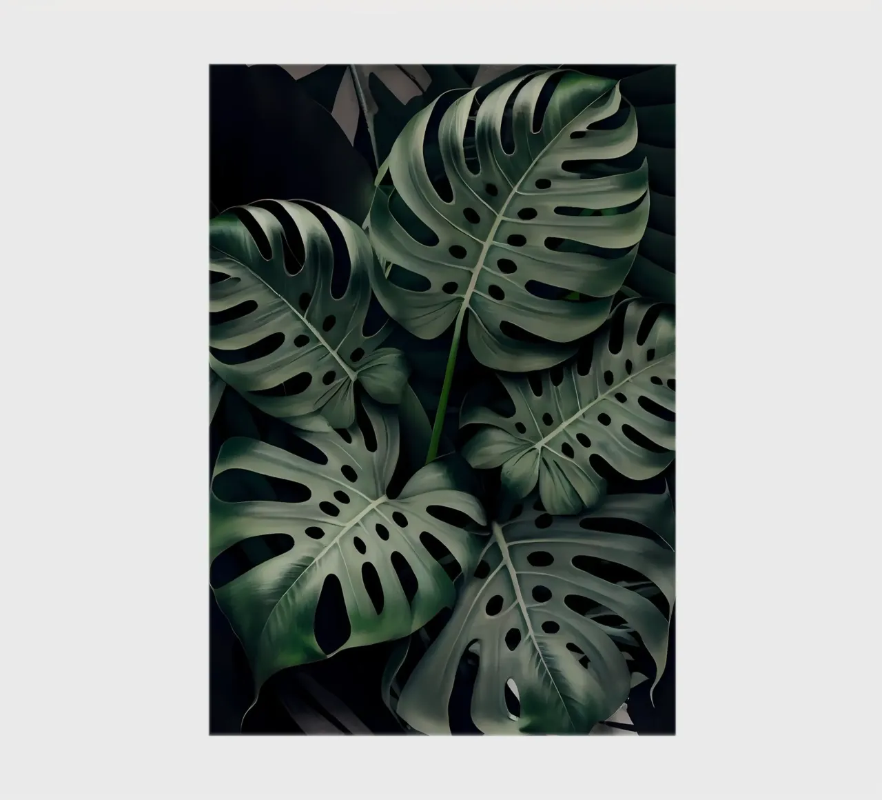 Monstera in Olijf notitieboek van Mikesell
