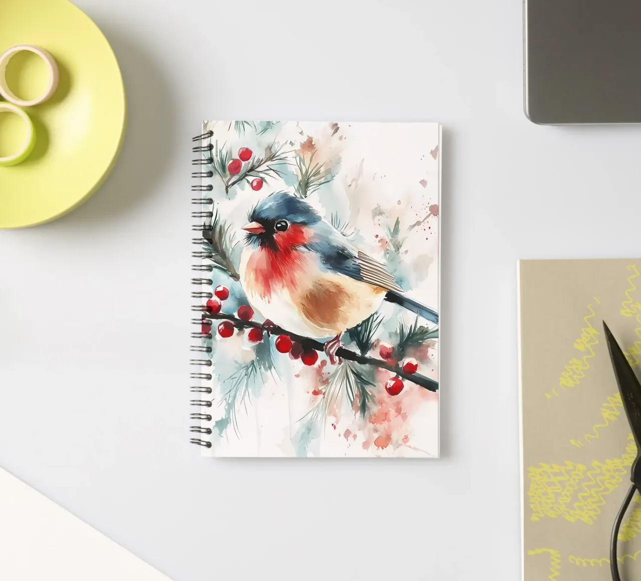 Minimalist Poster 283 spiral notebook by Kadynce