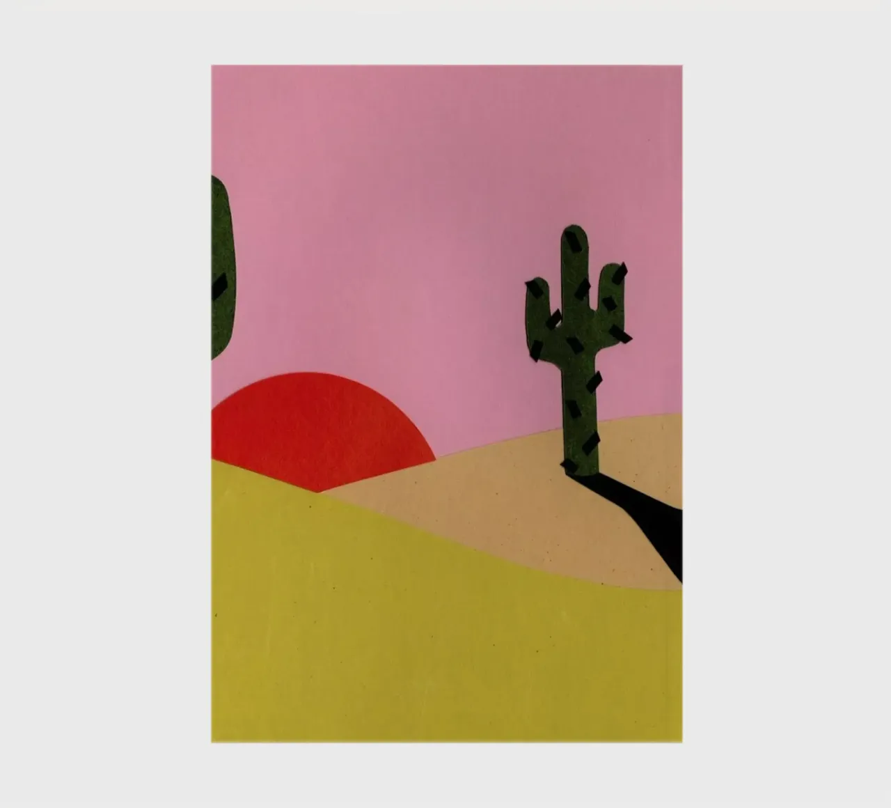 Two Cacti In The Desert Sun notebook by Rosi Feist