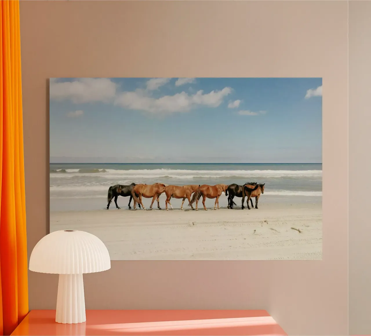 Beach Horses plexiglass da Kevin Russ