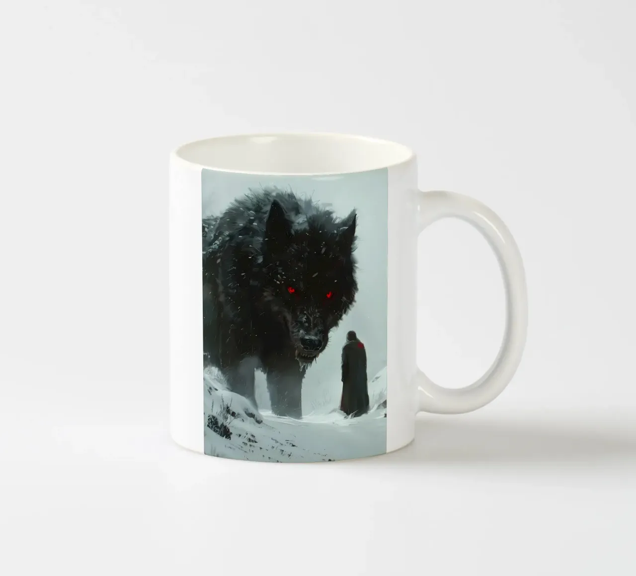 Lupo vichingo Fenrir tazza in ceramica da Ginnery