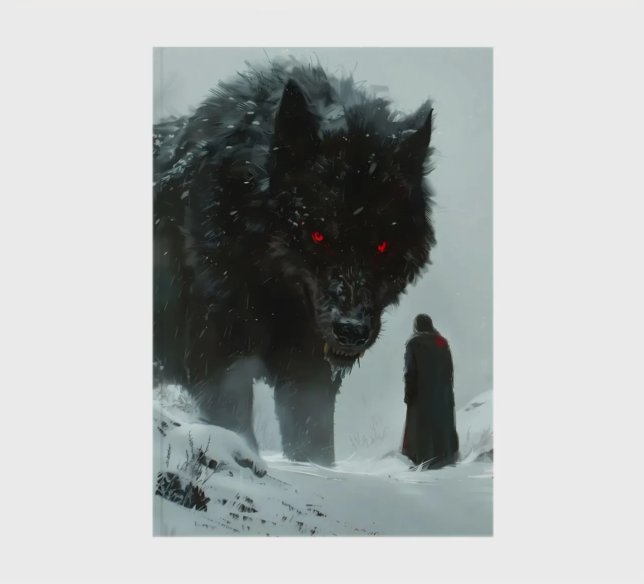 Viking Fenrir Wolf notebook by Ginnery