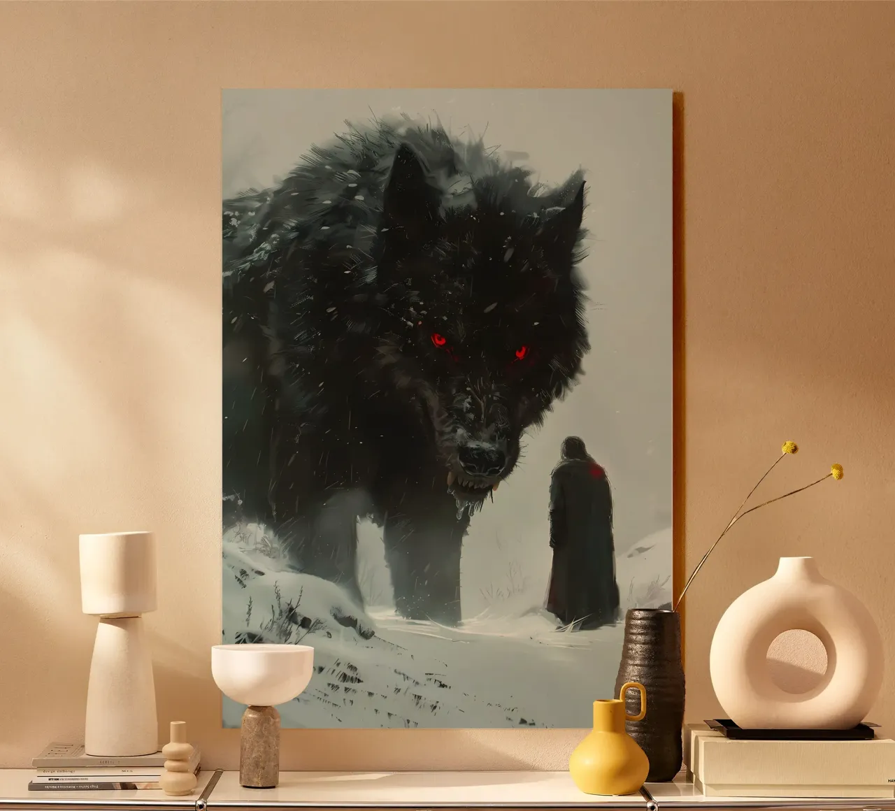 Lupo vichingo Fenrir plexiglass da Ginnery