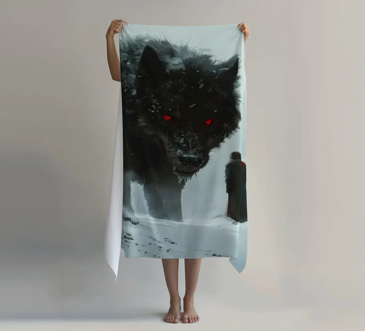 Lupo vichingo Fenrir telo mare da Ginnery