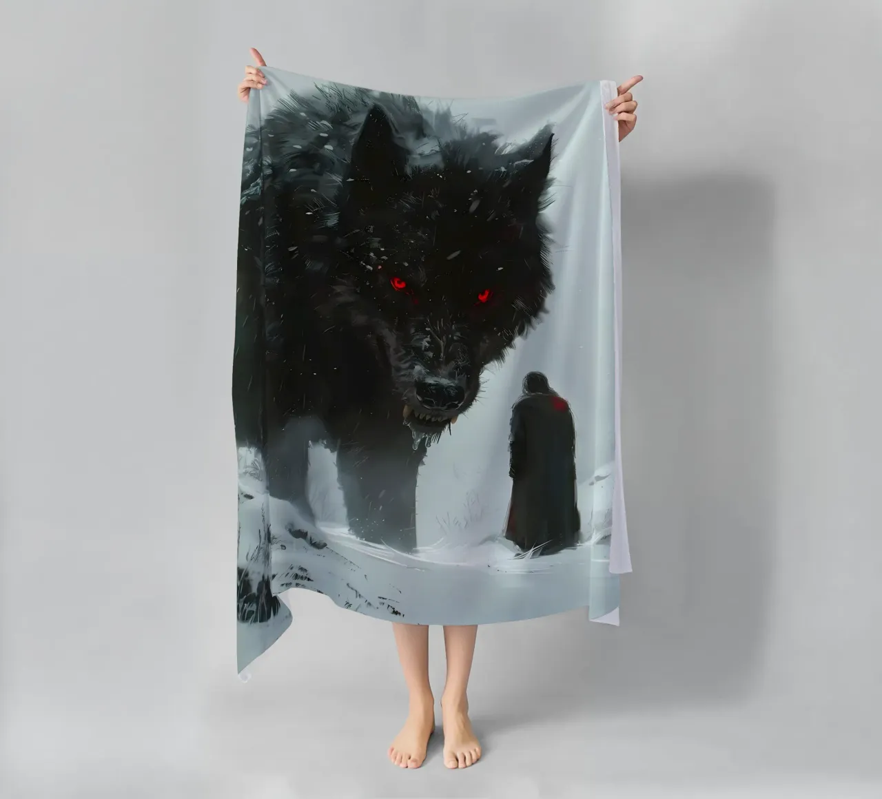 Lupo vichingo Fenrir telo mare da Ginnery