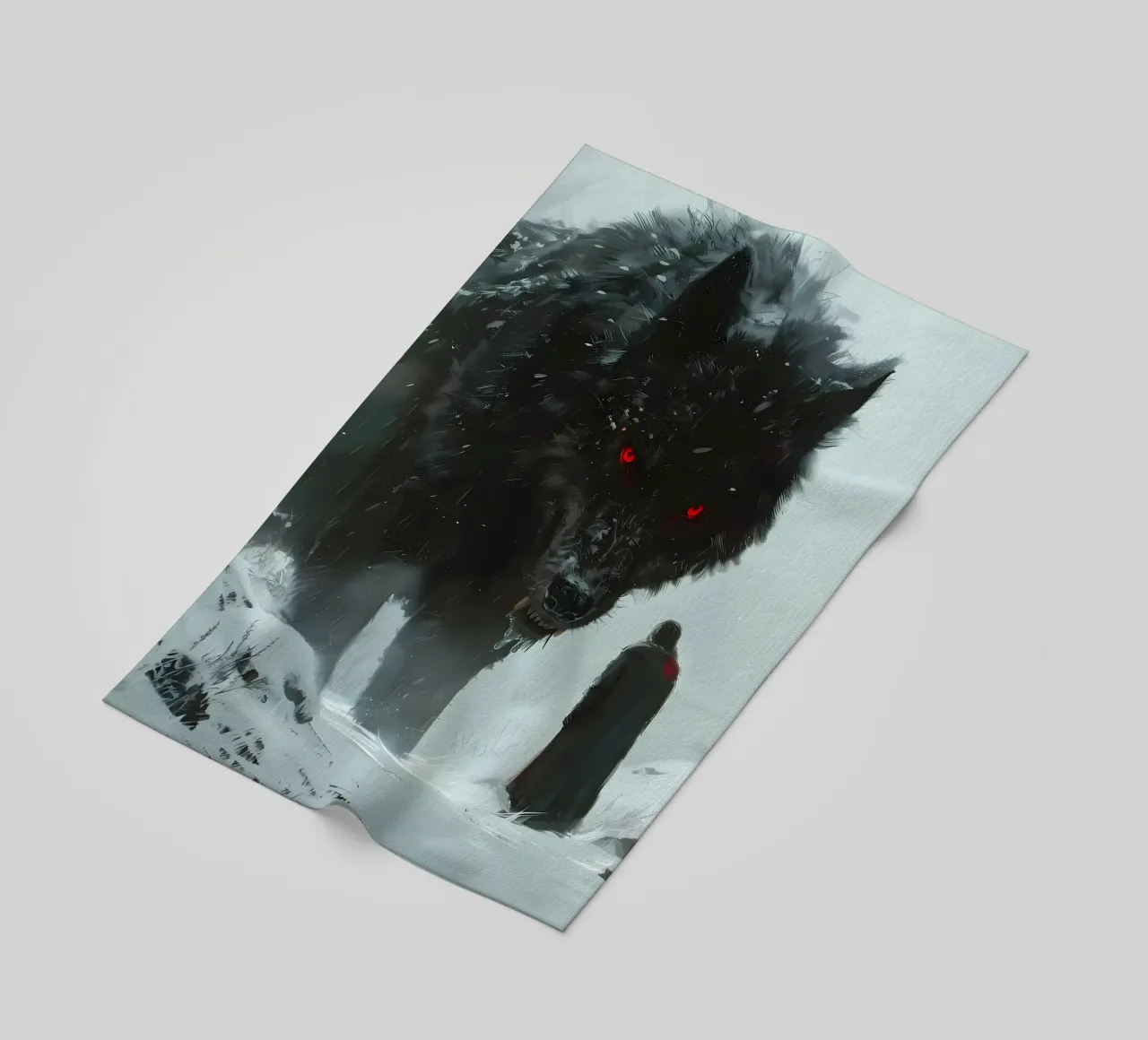 Lupo vichingo Fenrir telo mare da Ginnery