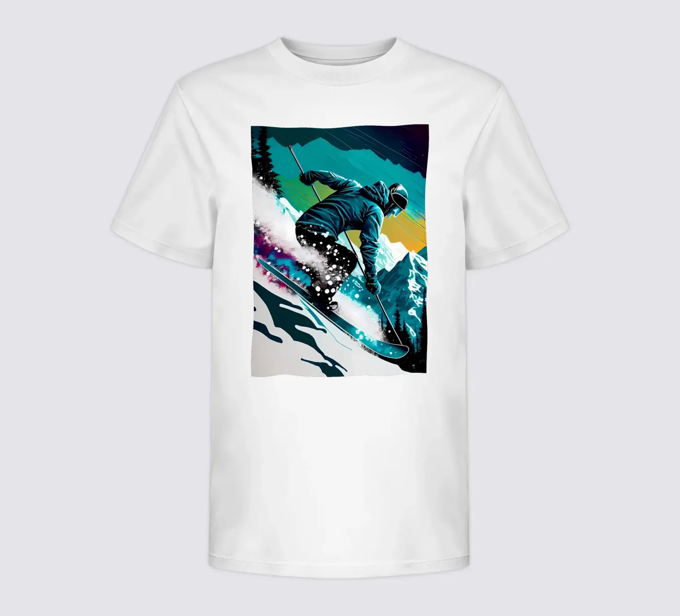 Sci d'epoca t-shirt bambini da Mikesell