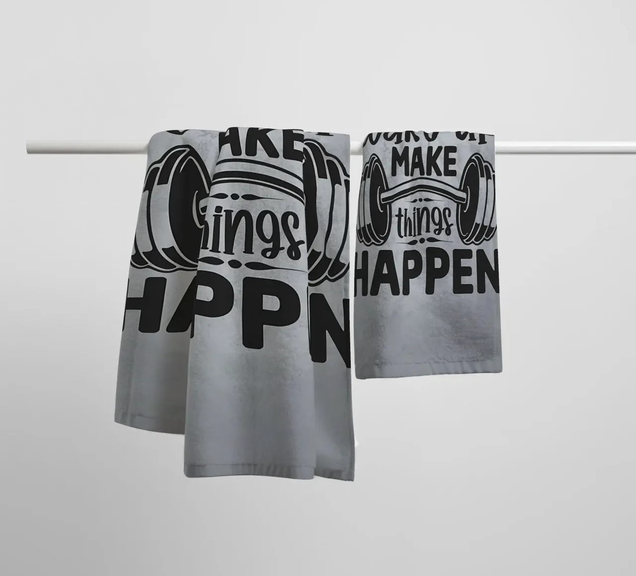 Wake Up Make Things Happen towel by Delaplane