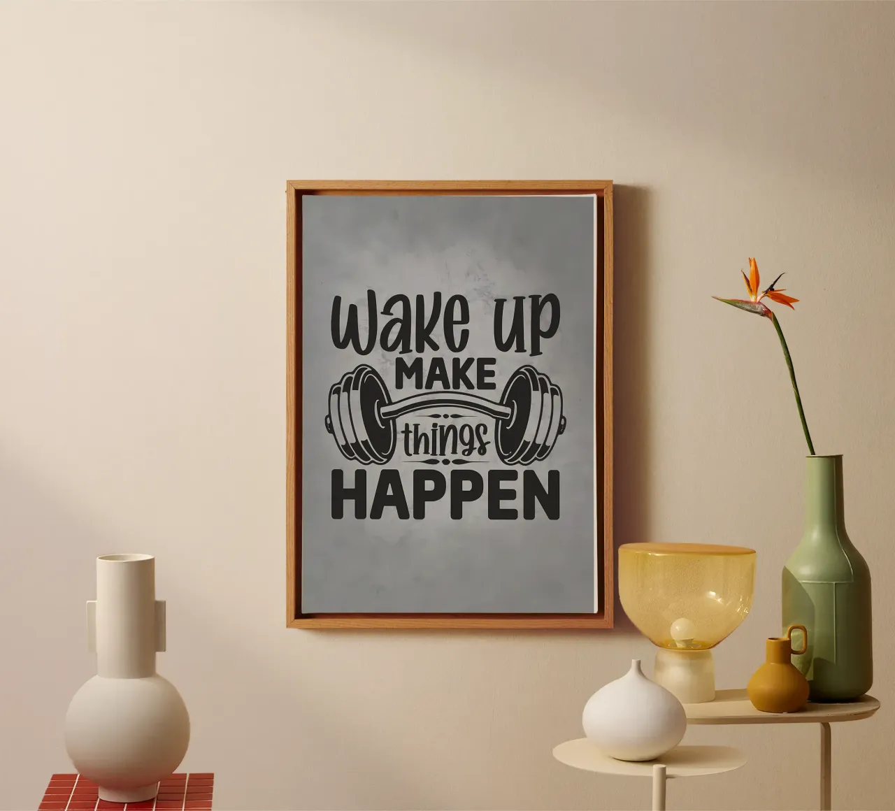 Wake Up Make Things Happen canvas by Delaplane