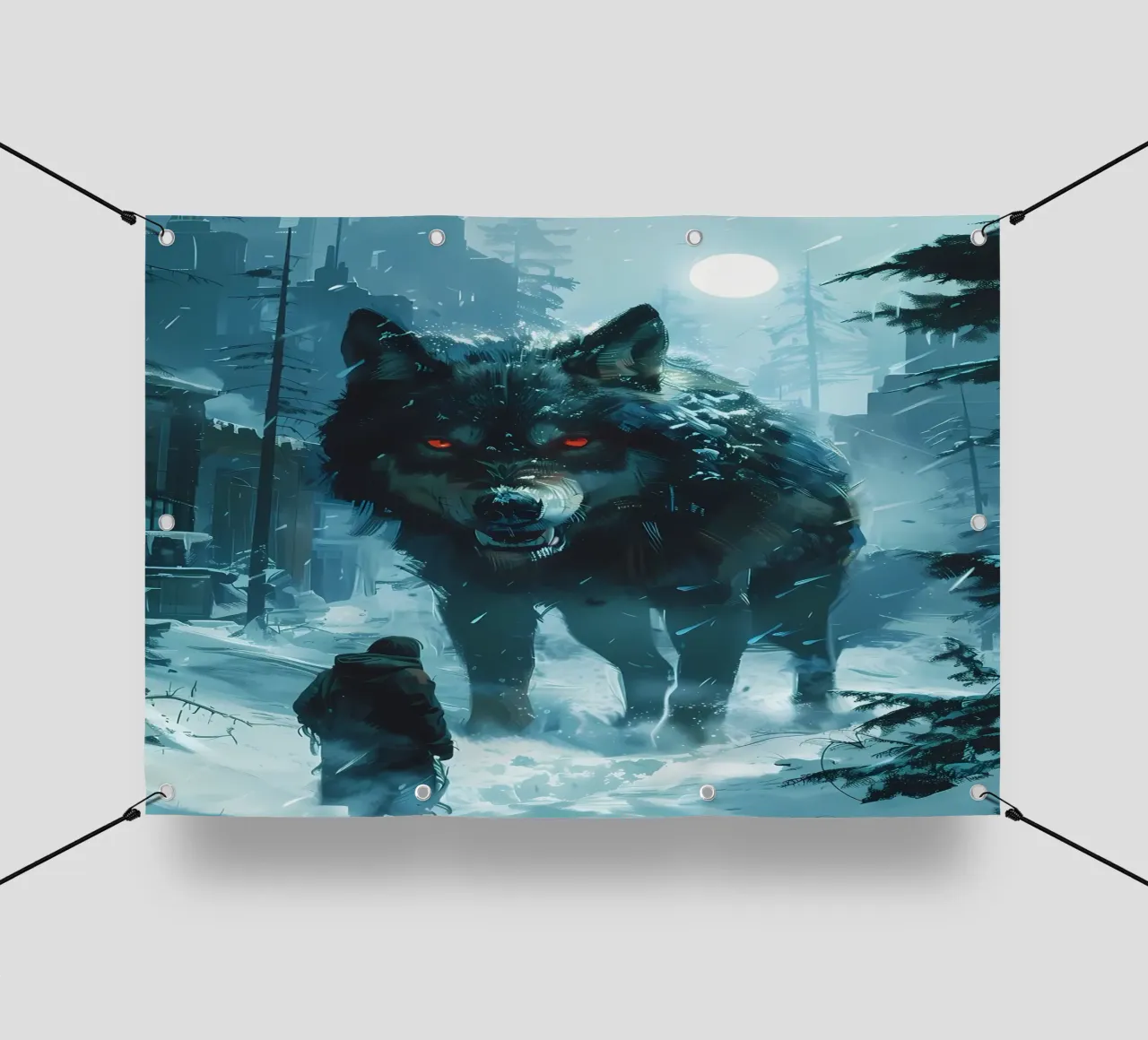 Lupo vichingo Fenrir telo in pvc da Ginnery