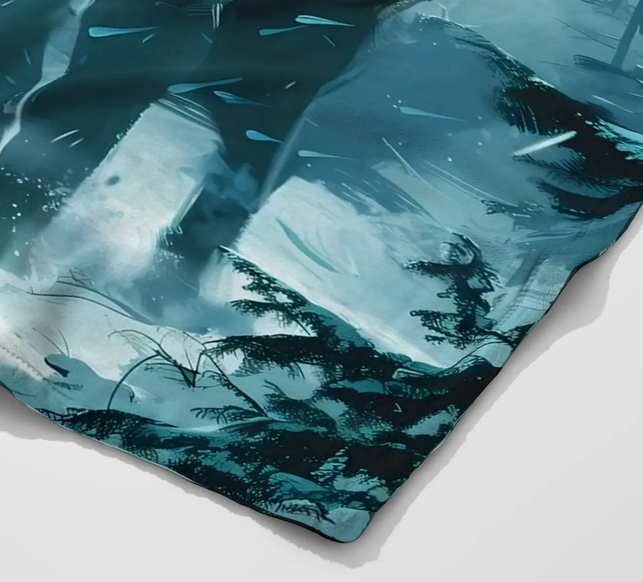 Lupo vichingo Fenrir coperta in pile da Ginnery