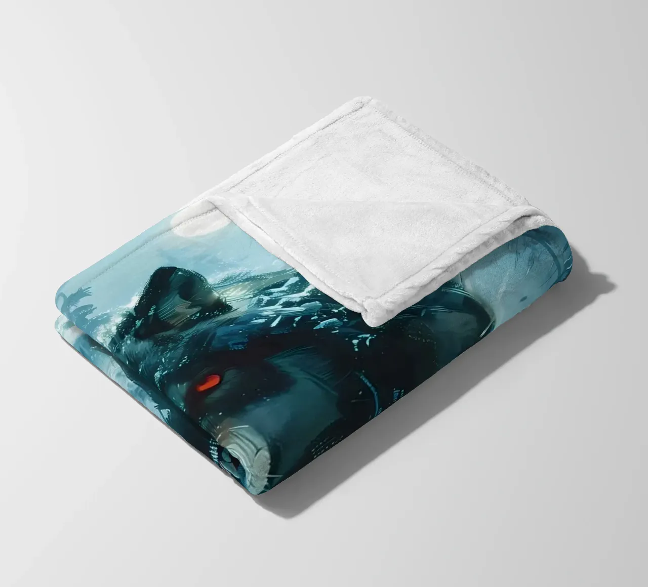 Lupo vichingo Fenrir coperta in pile da Ginnery