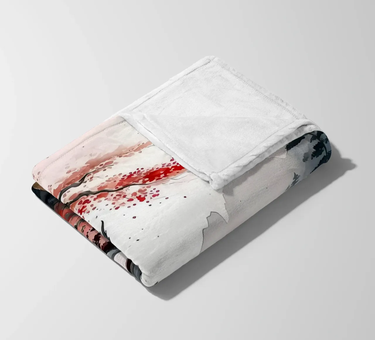Tempio giapponese Giappone coperta in pile da Mikesell