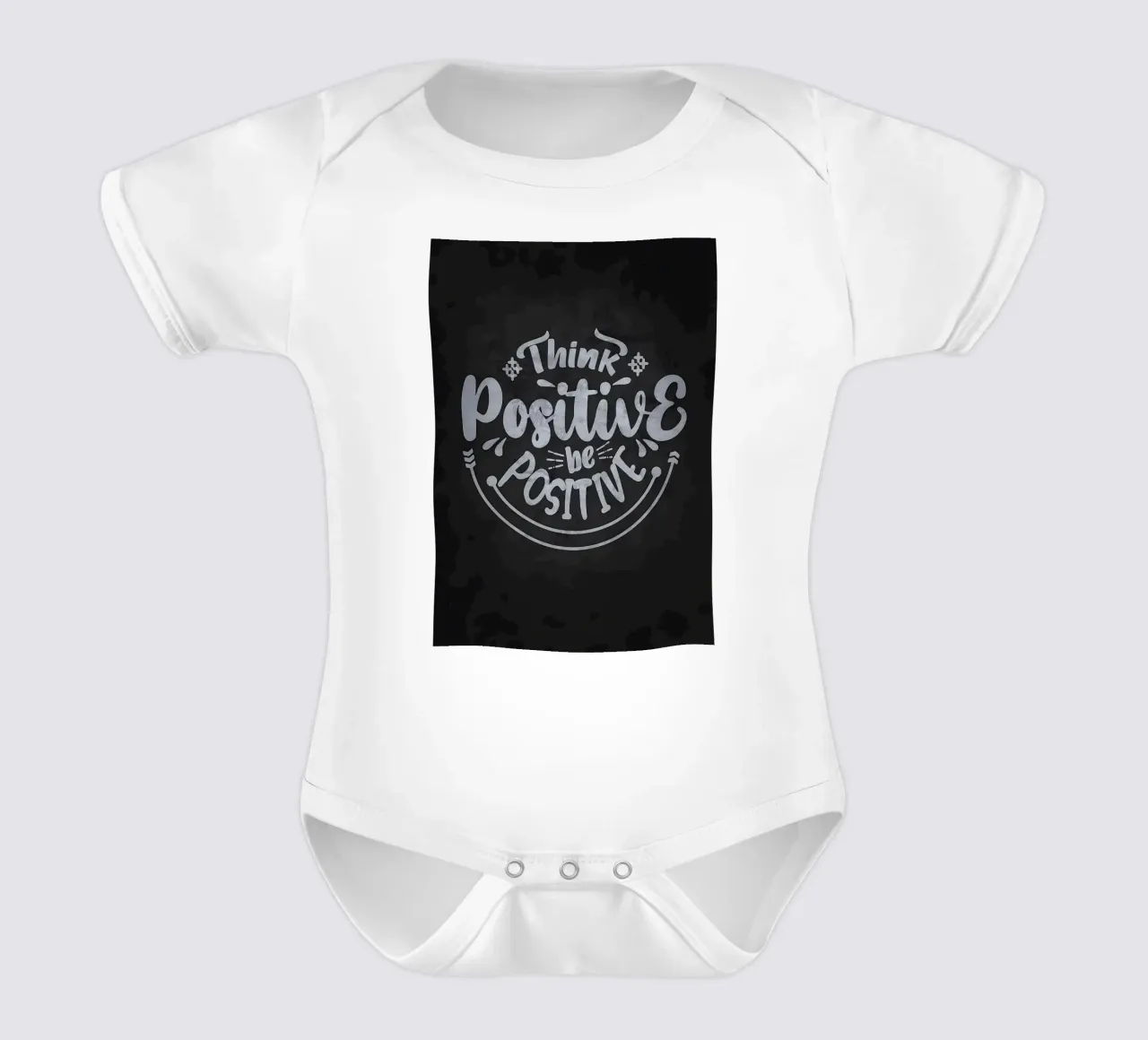 Positiv denken Positiv sein Kurzarm Babybody von Delaplane