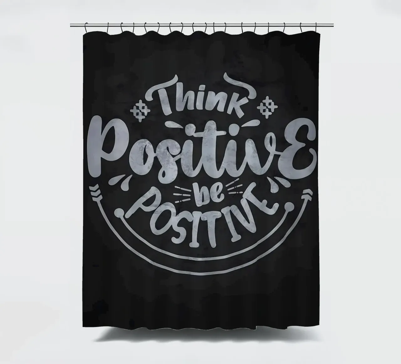 Positiv denken Positiv sein Duschvorhang von Delaplane