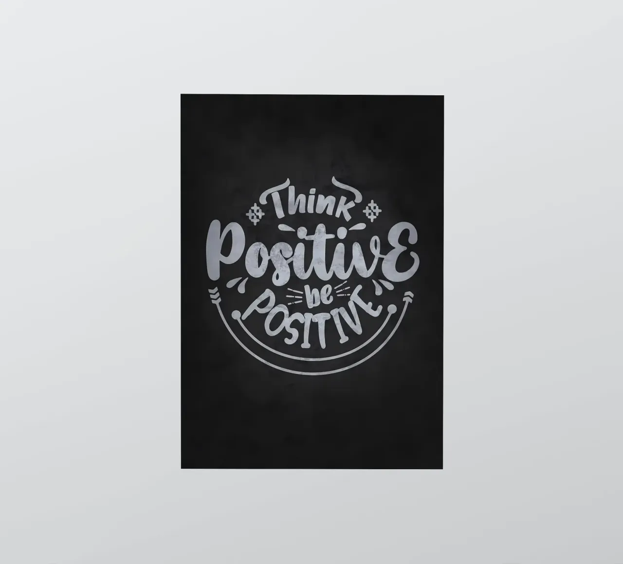Penser positif, être positif autocollant de Delaplane