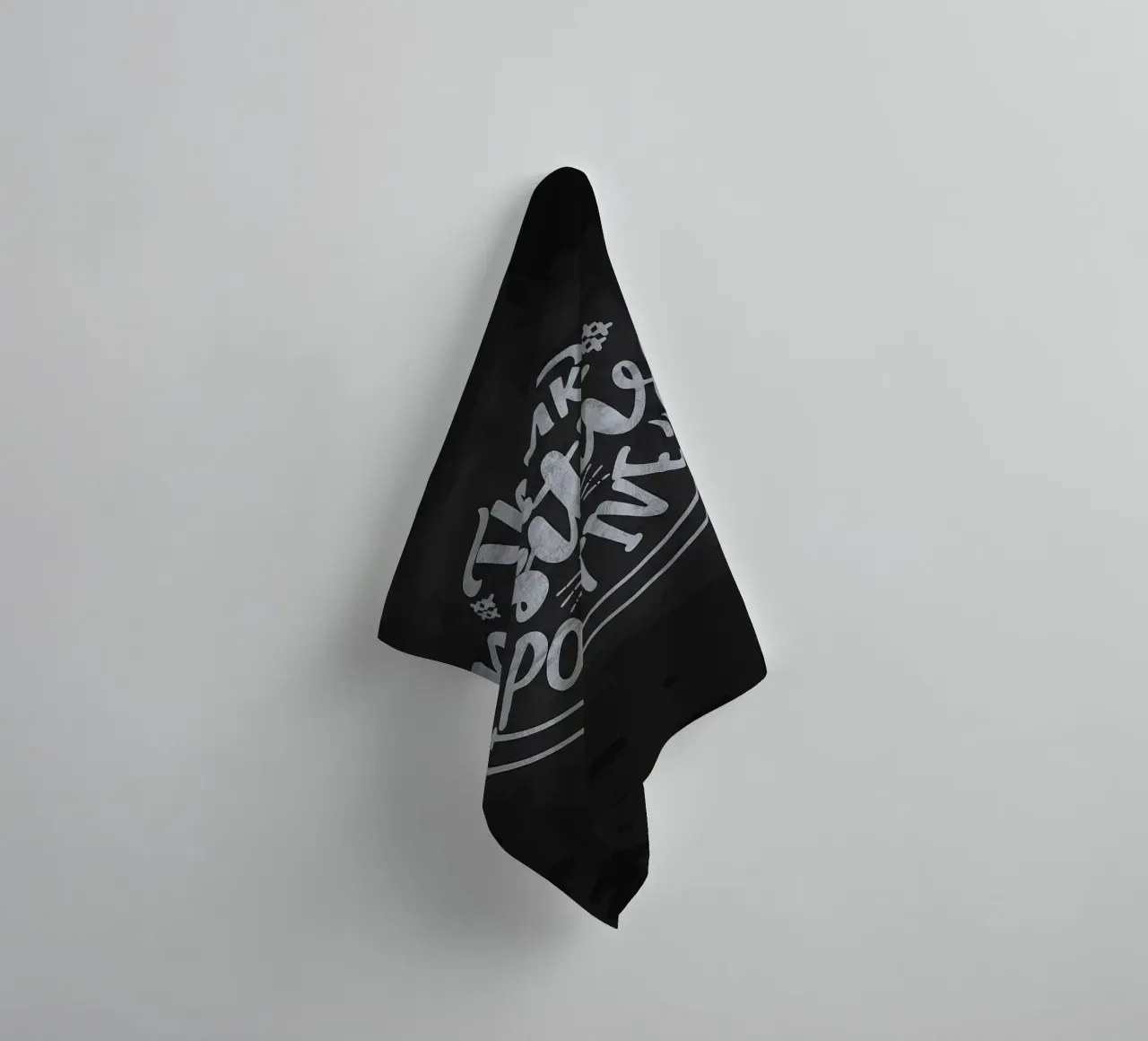 Penser positif, être positif serviette de bain de Delaplane