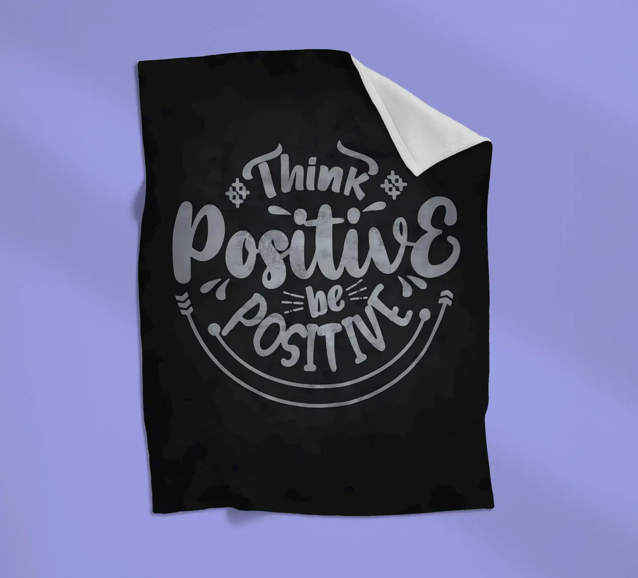 Positiv denken Positiv sein Fleecedecke von Delaplane