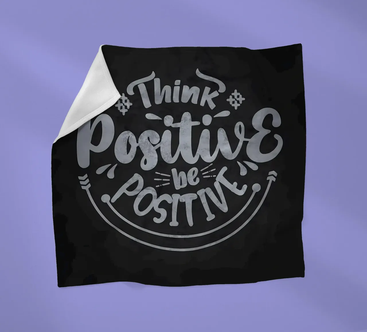Positiv denken Positiv sein Fleecedecke von Delaplane
